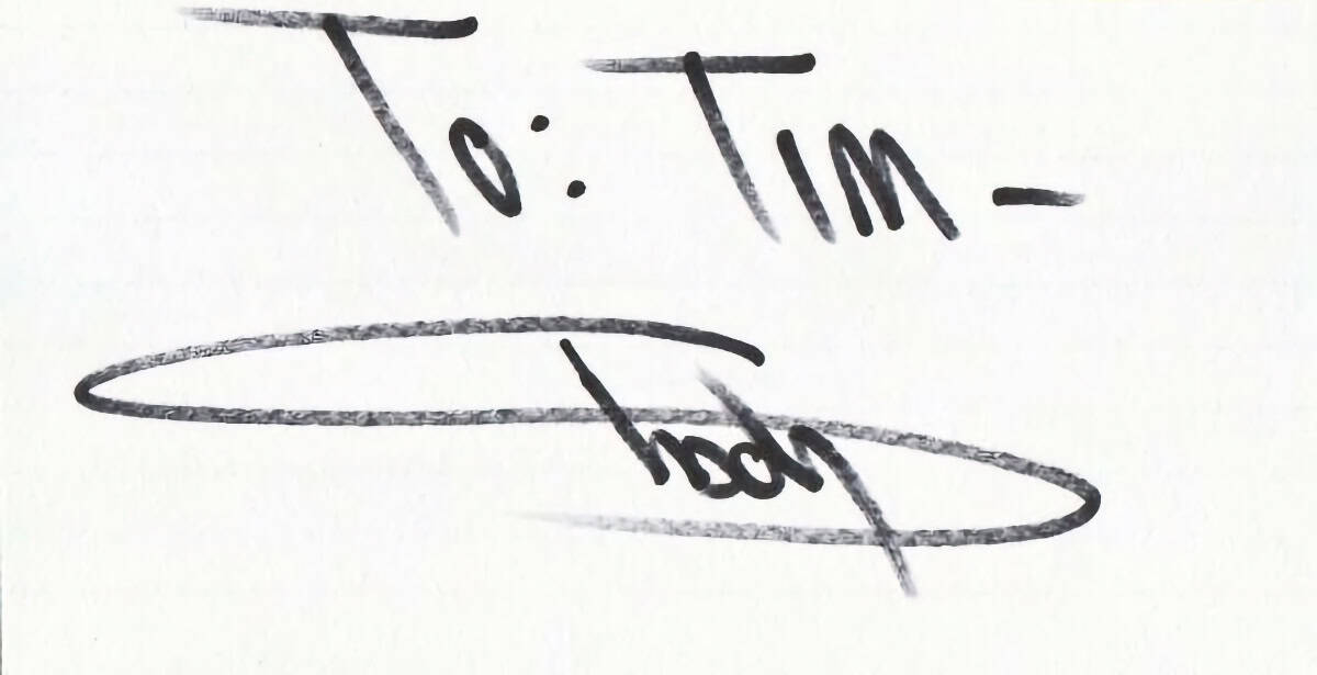 Eminem signed 3x5 index card.