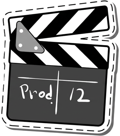 film clapperboard sticker