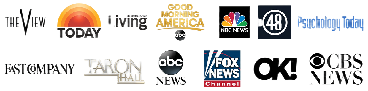 Media outlets where National Publicity Summit attendees have appeared, including The View, Today, Good Morning America, NBC News, Fox News and CBS News
