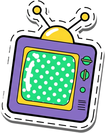 television sticker
